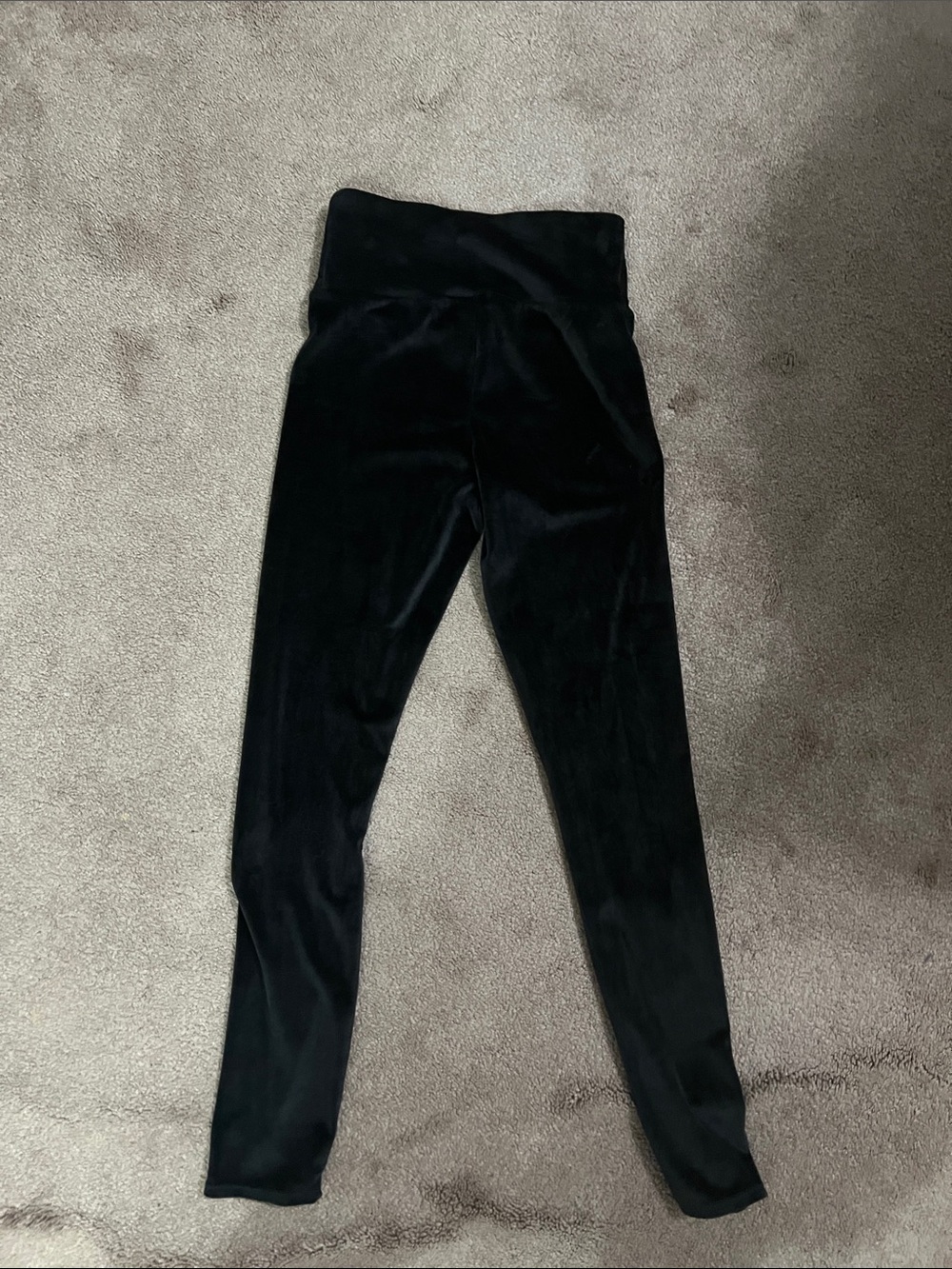 32 degrees thermal insulation black velour velvet leggings - Picture 4 of 6